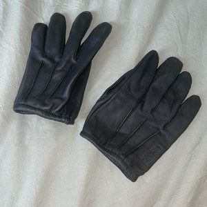 Black Leather Gloves
